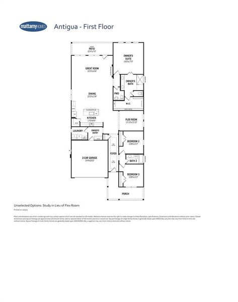 Antigua Floor Plan