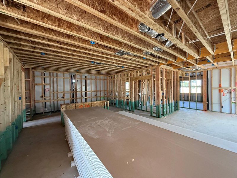 In-progress construction of a new home in The Cottages at La Cima, San Marcos, TX (Image 23).