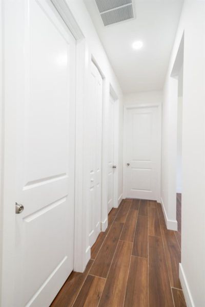 Hallway to the bedrooms Hallway to the bedrooms