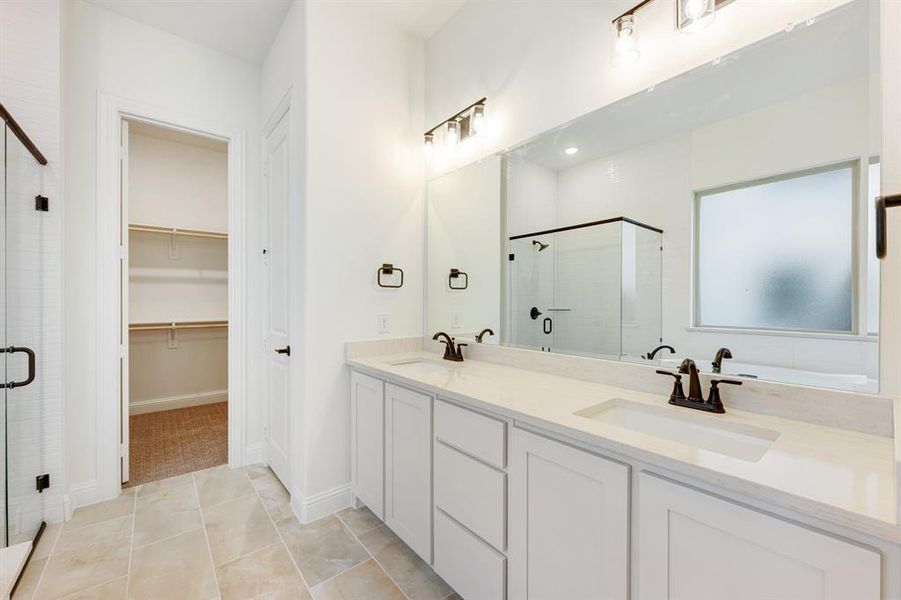 Furnished interior view inside a new home in Windsong Ranch Classic 61, Prosper (Image 11). Furnished interior view inside a new home in Windsong Ranch Classic 61, Prosper (Image 11).