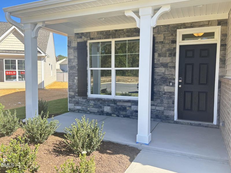 Front Porch with Stone Exterior