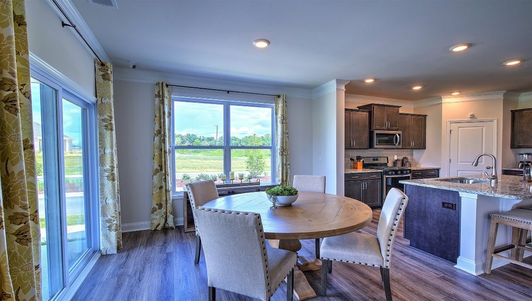 Furnished interior view inside a new home in Reserve at Tap Root Farms, Fletcher (Image 14). Furnished interior view inside a new home in Reserve at Tap Root Farms, Fletcher (Image 14).
