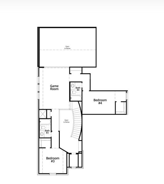 2D floor plan layout for the Cambridge Plan by Highland Homes in Ridgeline: 50ft. lots, McKinney, TX (Image 24). 2D floor plan layout for the Cambridge Plan by Highland Homes in Ridgeline: 50ft. lots, McKinney, TX (Image 24).