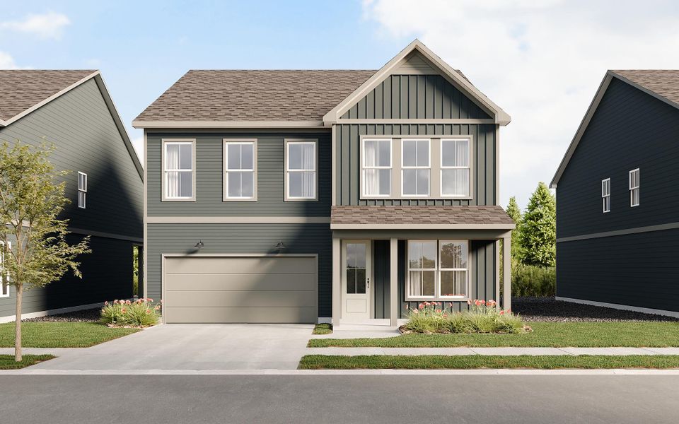 Representative exterior photo of a completed home built from the Larkspur by Empire Homes in Chastain, Ooltewah, TN (Image 7).
