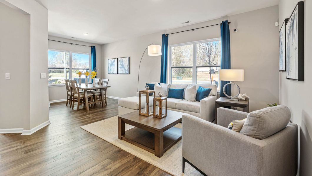 Furnished interior view inside a new home in Tanglewood Townes, Greenville (Image 6).