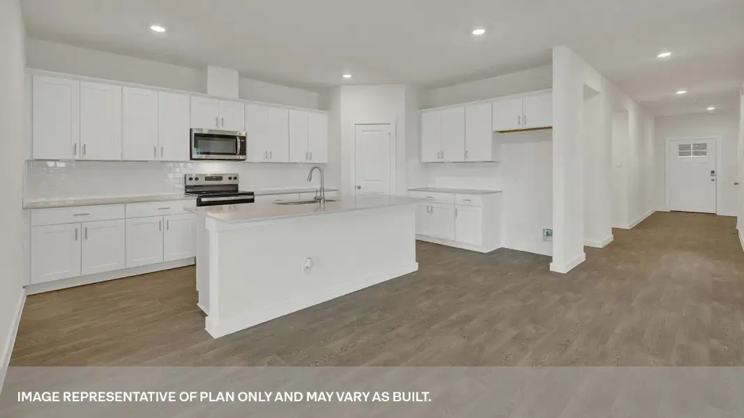 Furnished interior view inside a new home in Trails of Windcrest, Fredericksburg (Image 5).