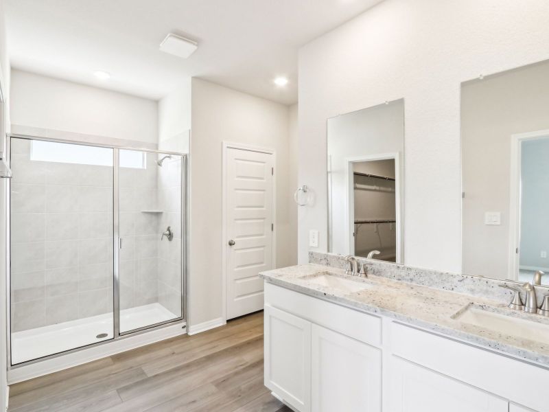 Furnished interior view inside a new home in Lakeside Meadows, Pflugerville (Image 3).