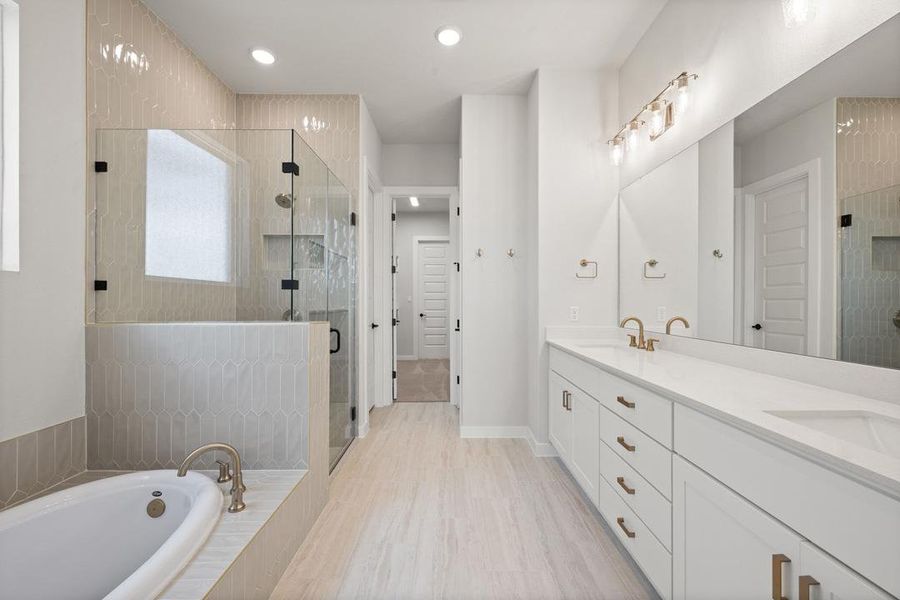 Furnished interior view inside a new home in Heritage, Dripping Springs (Image 13).