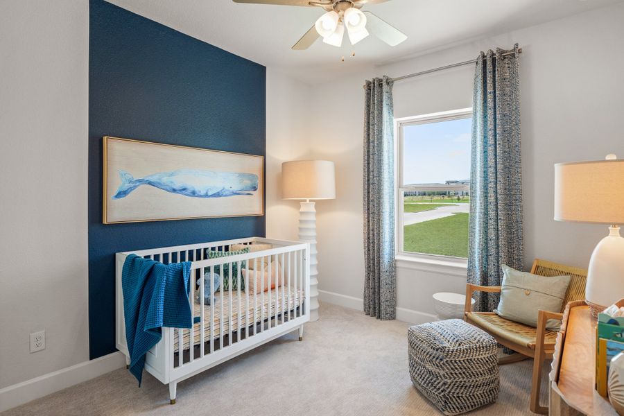 Representative furnished interior of a home built from the Harvard by Beazer Homes in Waterbend, Euless (Image 14).