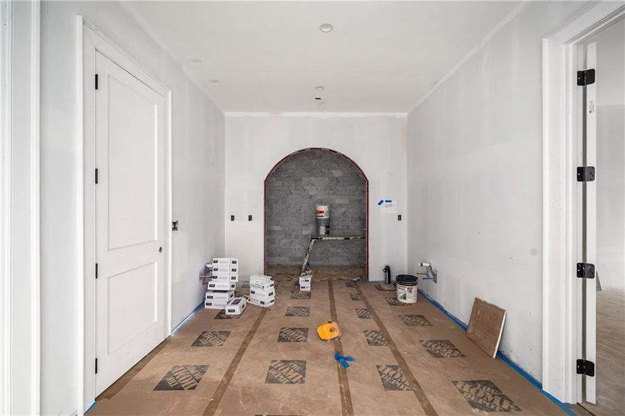 In-progress construction of a new home in , Milton, GA (Image 40).