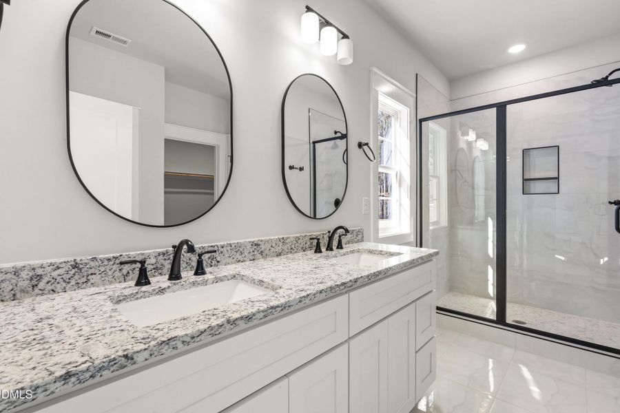 Owners Bath - Vanity and Shower - DSC045