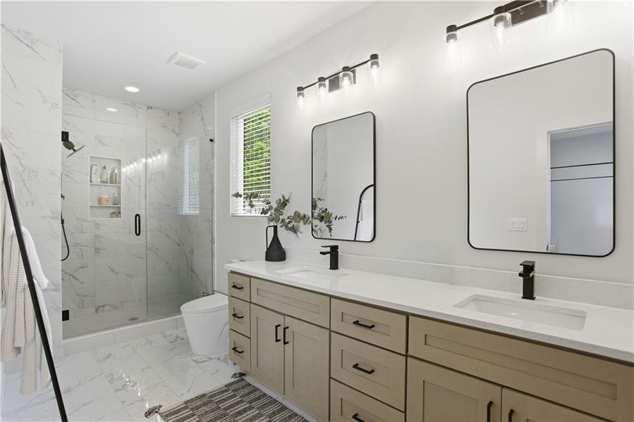 Furnished interior view inside a new home in , Atlanta (Image 11).
