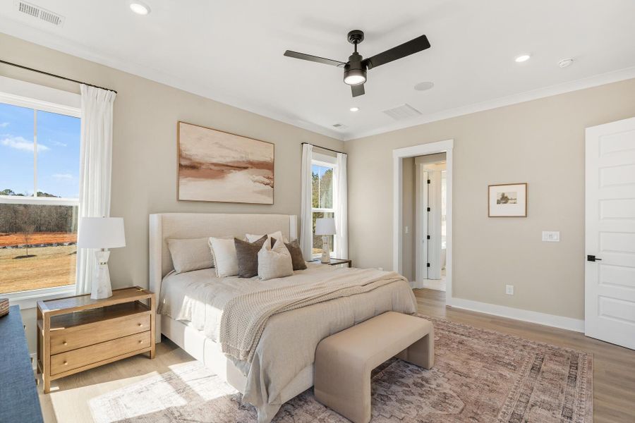 Furnished interior view inside a new home in Yellow House Landing, Charleston (Image 10). Furnished interior view inside a new home in Yellow House Landing, Charleston (Image 10).