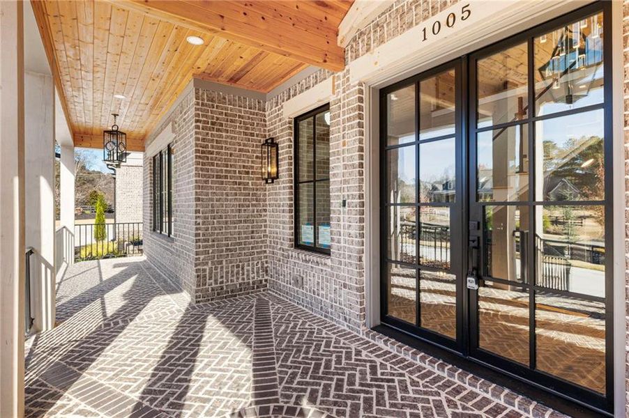 Exterior details and patio area of a home in , Alpharetta (Image 45).