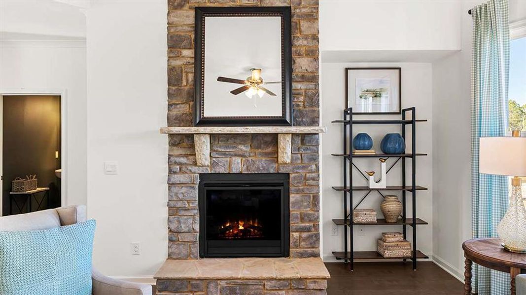 Furnished interior view inside a new home in Heritage Pointe, Senoia (Image 10).