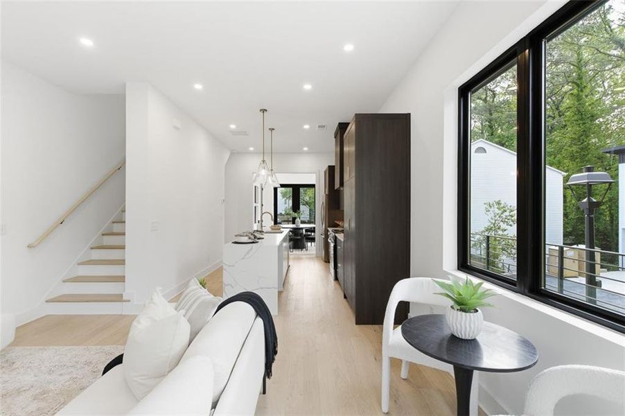 Furnished interior view inside a new home in , Atlanta (Image 32).