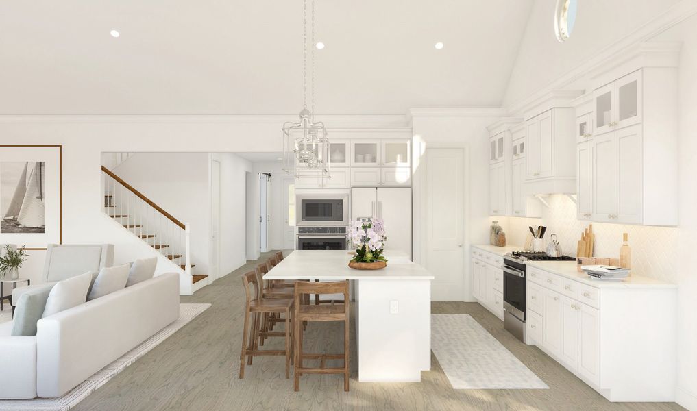 Elegant kitchen with island