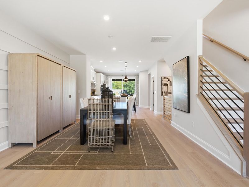 Representative furnished interior of a home built from the Dahlia by Tri Pointe Homes in Bellflower, Charlotte (Image 33).