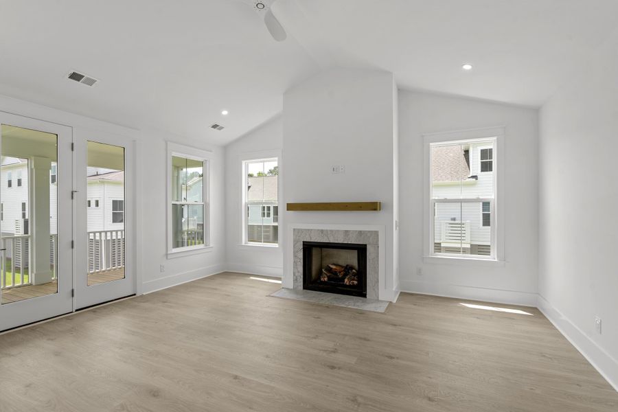 Spacious, unfurnished interior of a new home in Miller's Crossing, Johns Island (Image 38). Spacious, unfurnished interior of a new home in Miller's Crossing, Johns Island (Image 38).