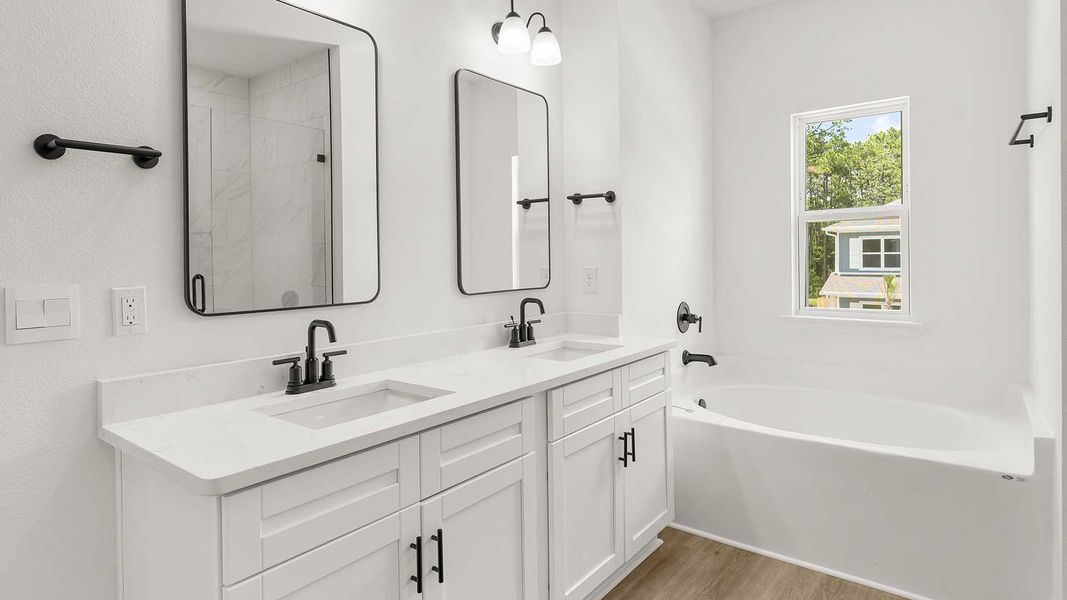 Furnished interior view inside a new home in Nellie Preserve, Santa Rosa Beach (Image 12).