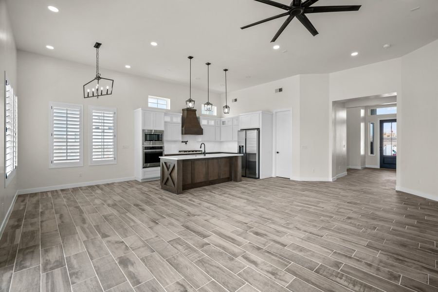 Representative furnished interior of a home built from the Scottsdale by LEH. Homes in Verdancia, El Paso (Image 49).