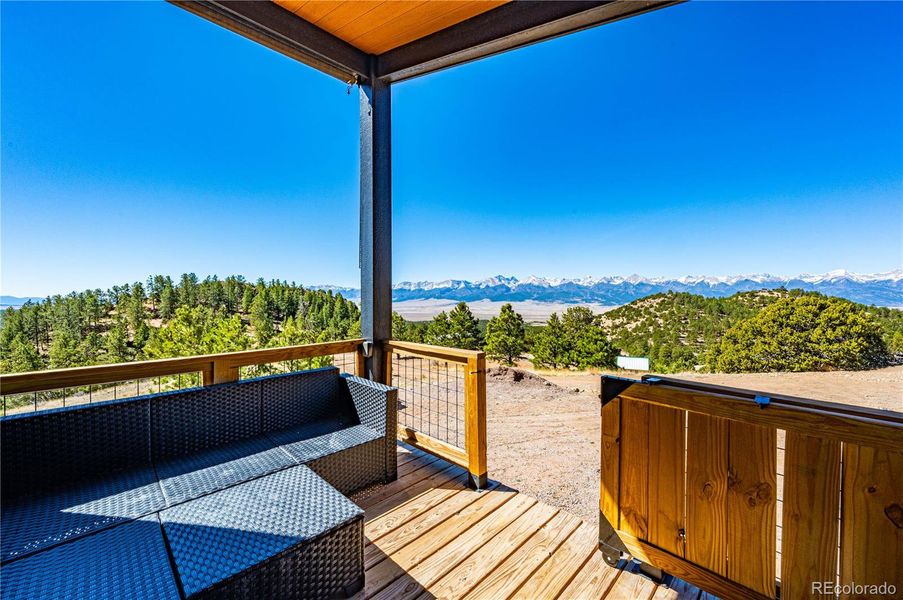 Exterior details and patio area of a home in , Westcliffe (Image 21).