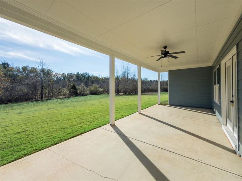 Exterior details and patio area of a home in , Social Circle (Image 4).