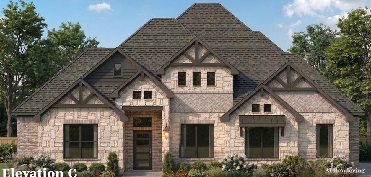 Representative exterior photo of a completed home built from the Anne by Altura Homes in Talbott Estates, Howe, TX (Image 6).