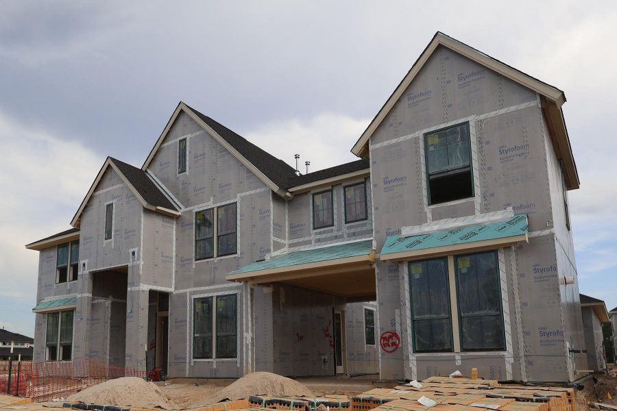 In-progress construction of a new home in Woodson’s Reserve, Spring, TX (Image 6). In-progress construction of a new home in Woodson’s Reserve, Spring, TX (Image 6).