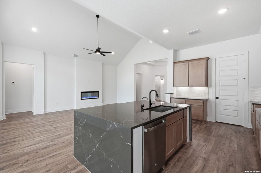 Furnished interior view inside a new home in The Reserve at Potranco Oaks, Castroville (Image 8).