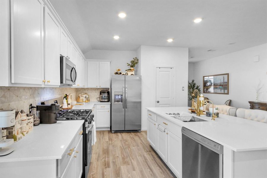 SS appliances and walk-in pantry