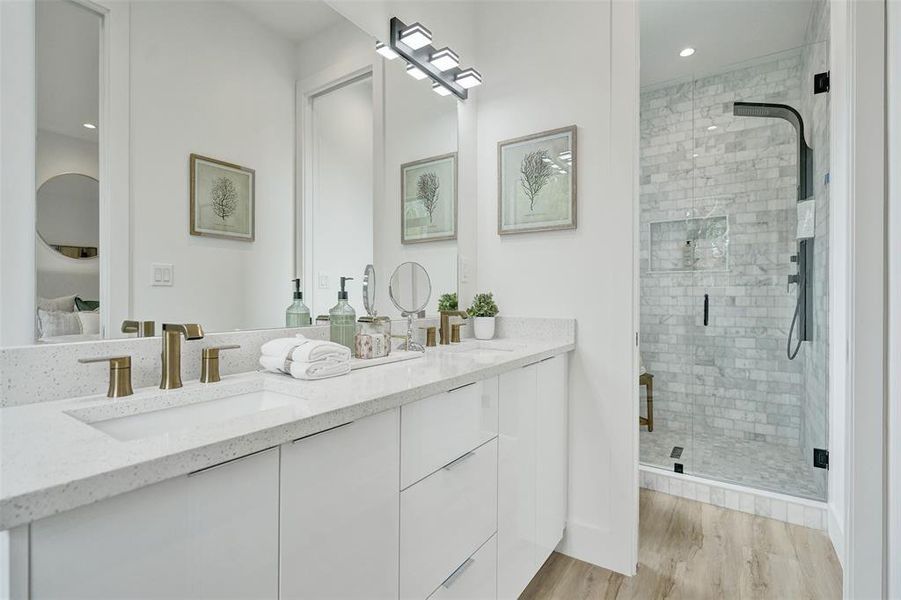 Master Bath of Completed Project Next Door 606-608 SW 7th Ave