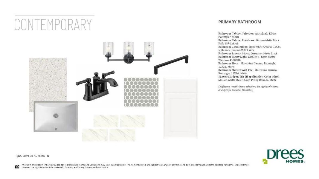 The Aurora B selection sheet The Aurora B selection sheet