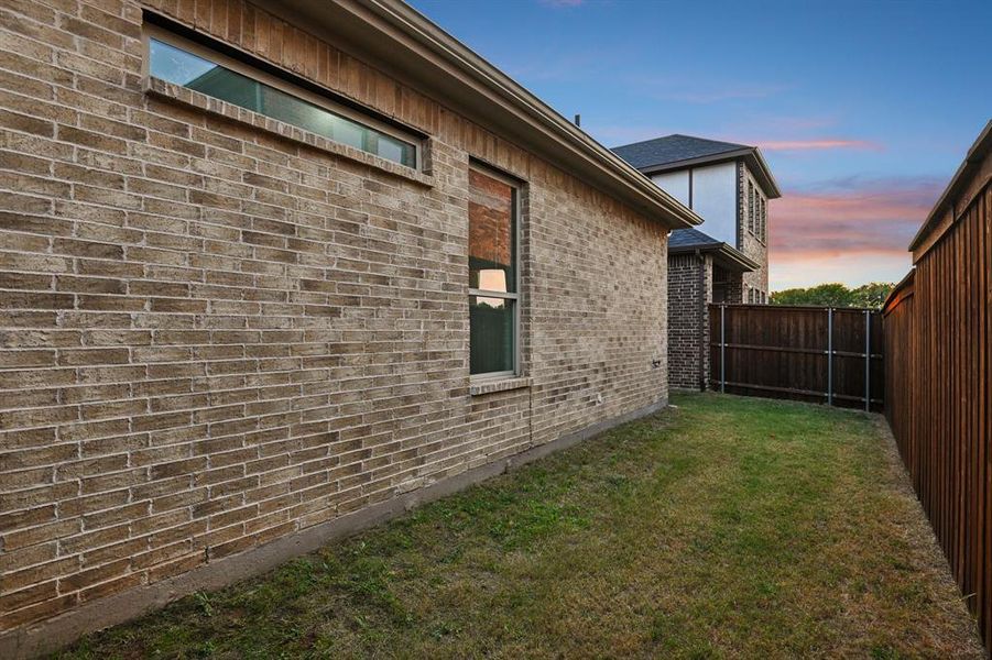 Exterior details and patio area of a home in , Plano (Image 20). Exterior details and patio area of a home in , Plano (Image 20).