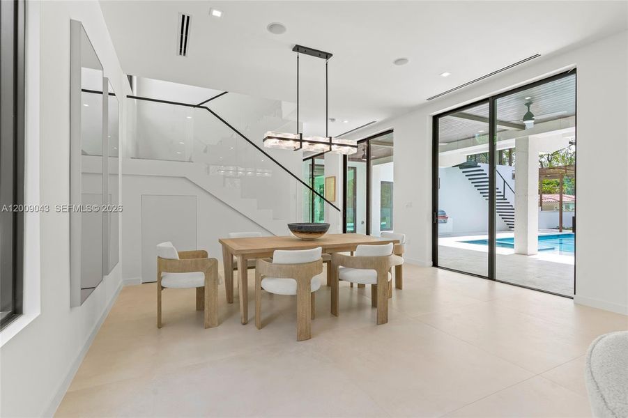 Furnished interior view inside a new home in , Coral Gables (Image 6).
