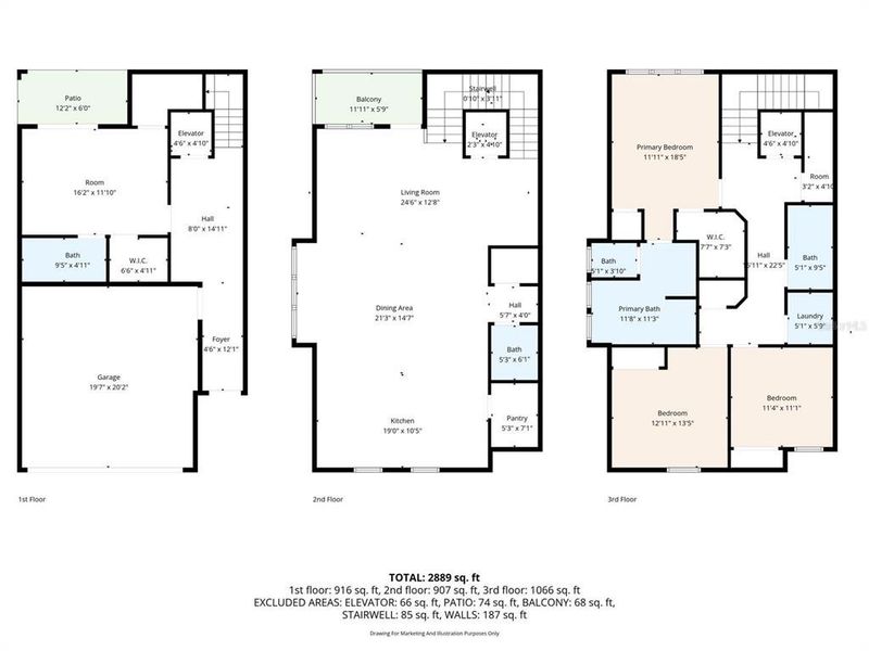 2D floor plan layout of this home in , Tampa, FL (Image 4).