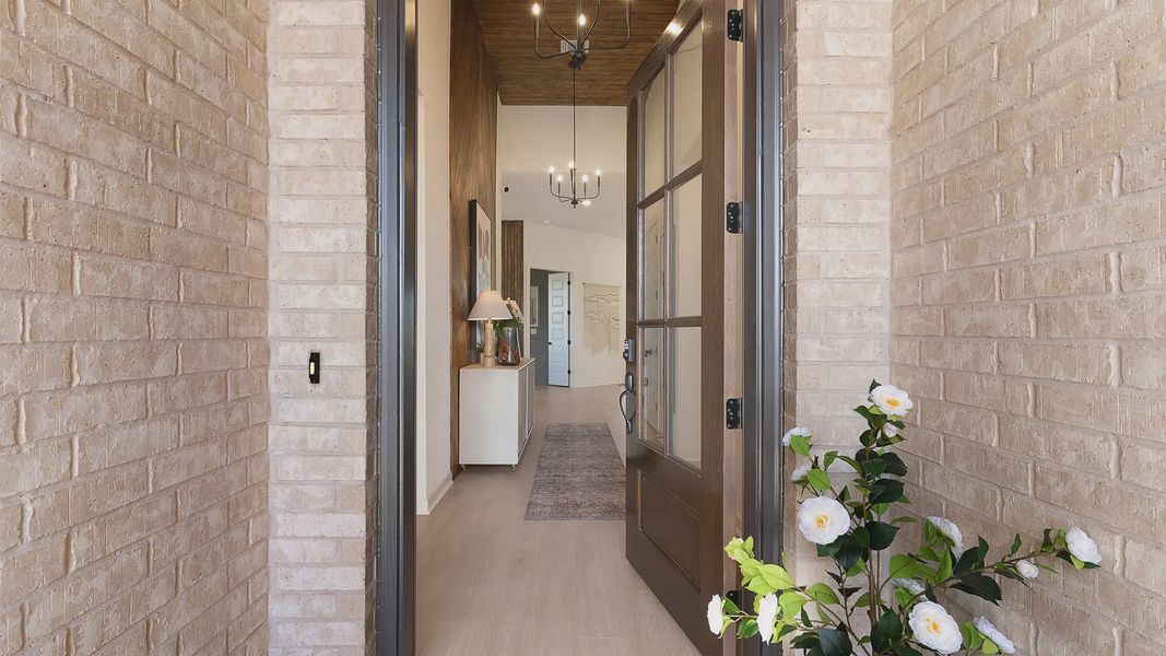 Representative exterior details of a home built from the Hampton by Chesmar Homes in Crescent Bluff, Georgetown (Image 3).