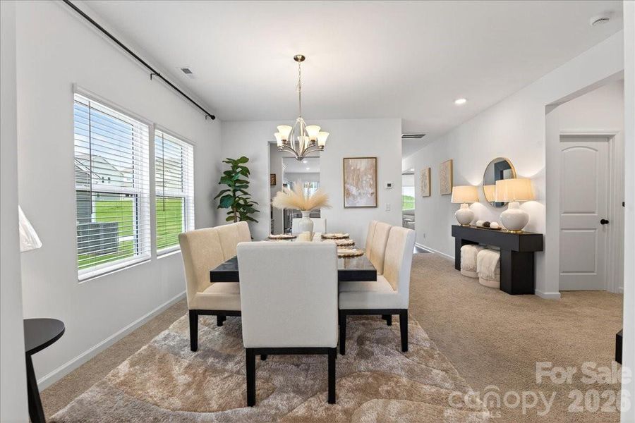Furnished interior view inside a new home in , Oakboro (Image 8).