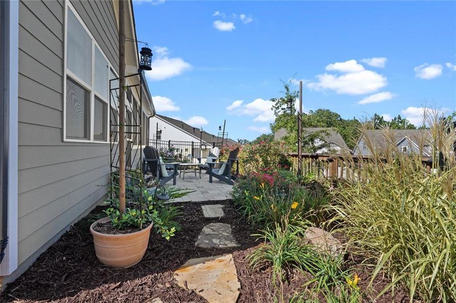 Exterior details and patio area of a home in , Canton (Image 37).