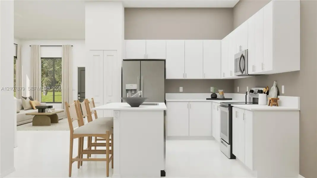 Furnished interior view inside a new home in Coral Breeze, Miami (Image 16).