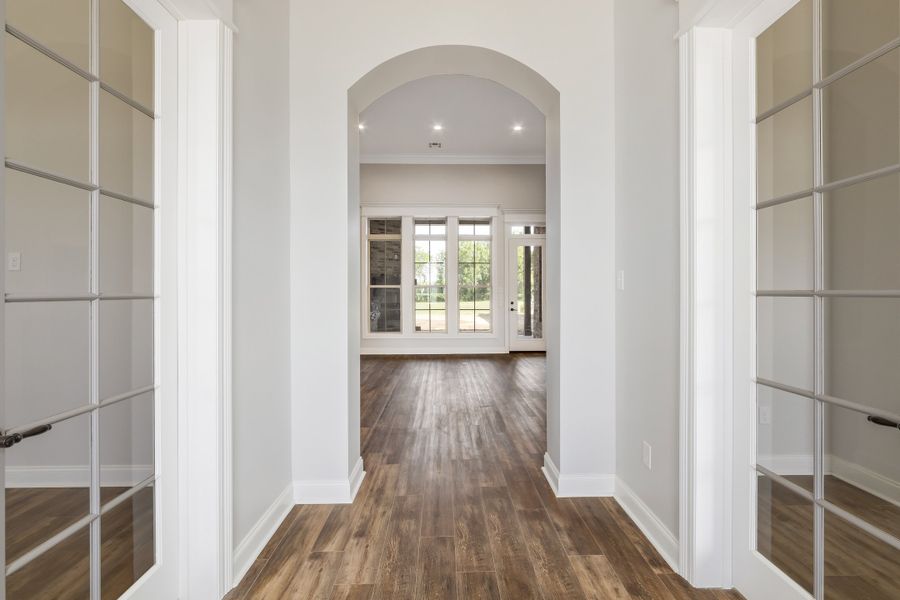 Representative furnished interior of a home built from the The Lafitte by Manuel Builders in Chapel Bend, Montgomery (Image 11).