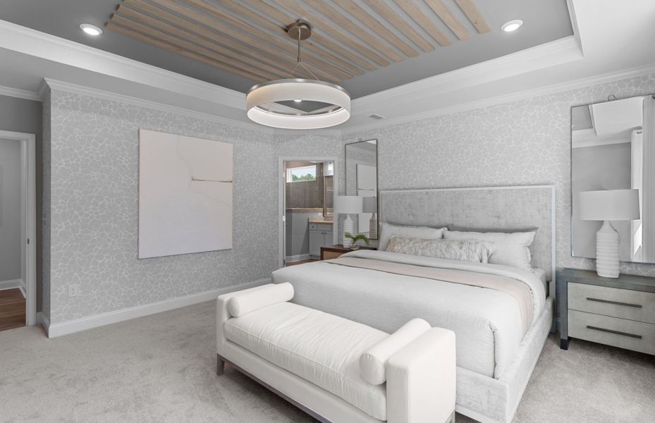 Furnished interior view inside a new home in Del Webb Wilmington at Mallory Creek, Leland (Image 20). Furnished interior view inside a new home in Del Webb Wilmington at Mallory Creek, Leland (Image 20).