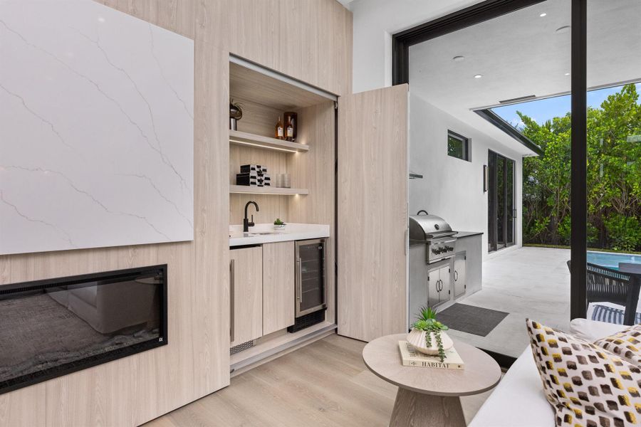 Furnished interior view inside a new home in , Delray Beach (Image 48).