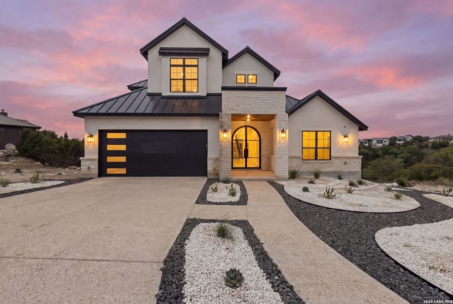 Front exterior of a new home in , Boerne, TX, highlighting curb appeal (Image 36).