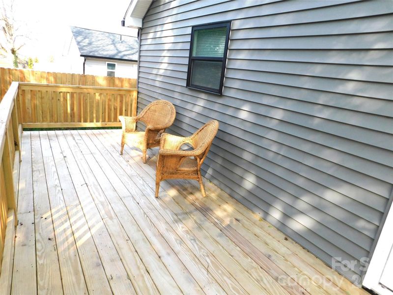 Exterior details and patio area of a home in , Stanley (Image 26).