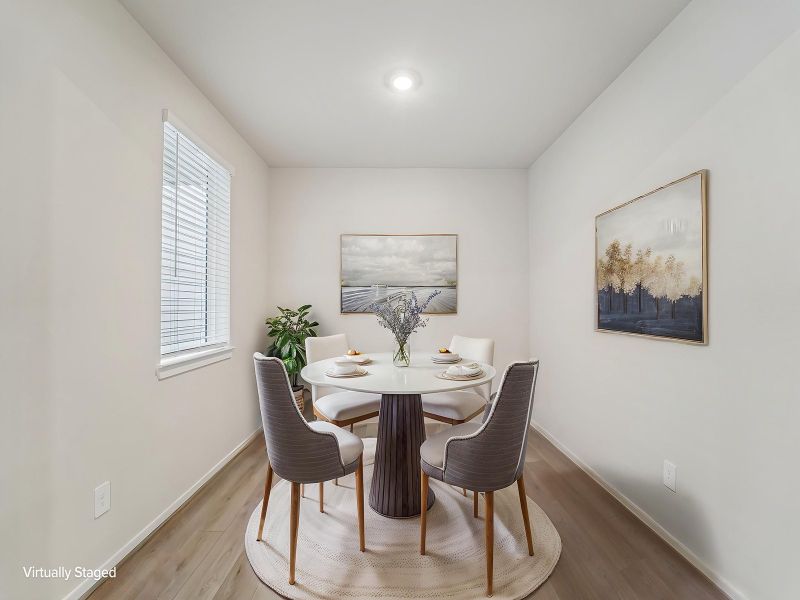 Furnished interior view inside a new home in Pinewood Trails - City Series, Atascocita (Image 6).