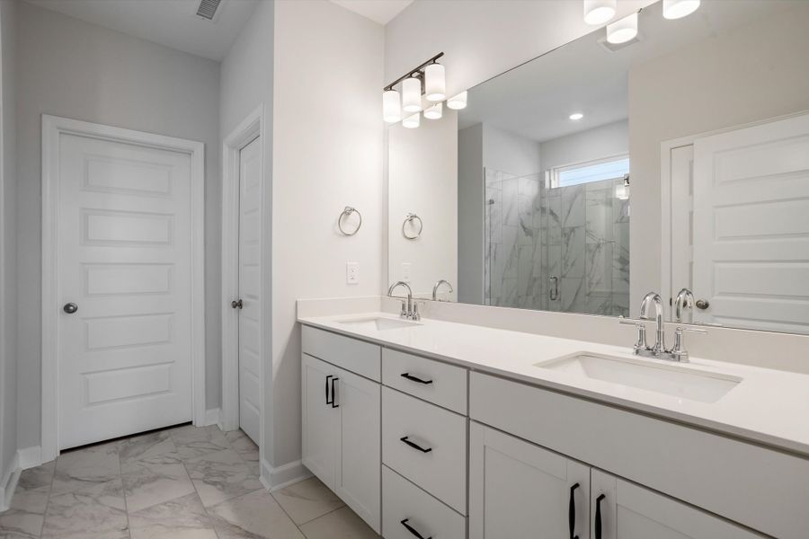 Furnished interior view inside a new home in Ovation at Sweetbrier, Durham (Image 11).