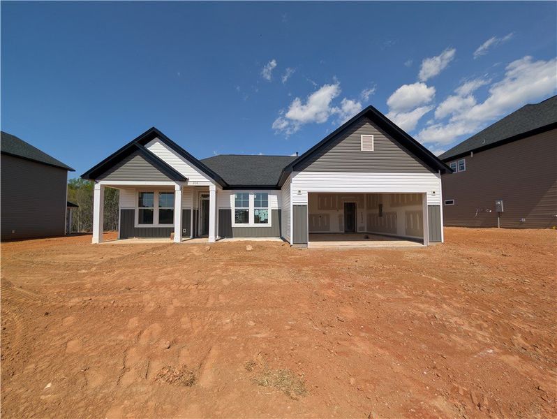 This new construction home boasts a modern facade, This new construction home boasts a modern facade,