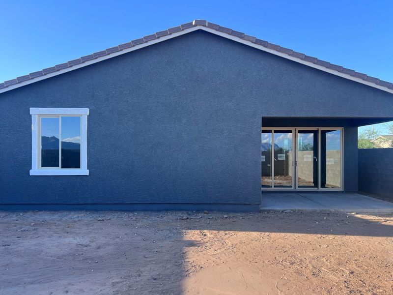 Back exterior elevation Back exterior elevation