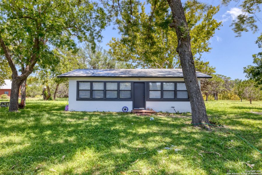Front exterior of a new home in , Leakey, TX, highlighting curb appeal (Image 15).